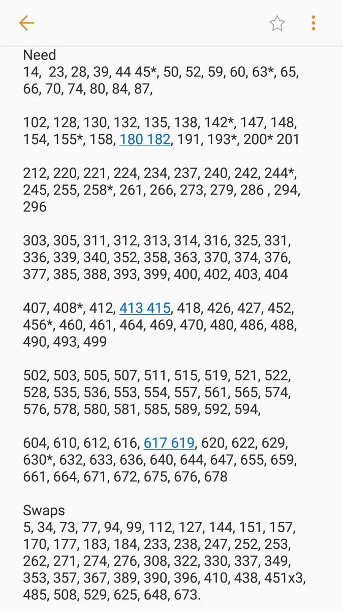 Here's our latest <a href="/OfficialPanini/">Panini UK & Ireland</a> needs and swaps. Get in touch if you wanna do some swapping..... #gotgotneed #PaniniStickerAlbum #EURO2020