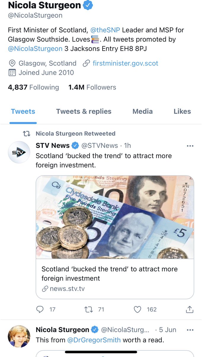 Just realised Nicola Sturgeon decided to take a day off on Sunday the 77th Anniversary of #DDay 

No tweet from her on #DDay77 what an absolutely fantastic way to honour our heroes.

Her last tweet was on the 5th which was then followed by this Retweet an hour ago.