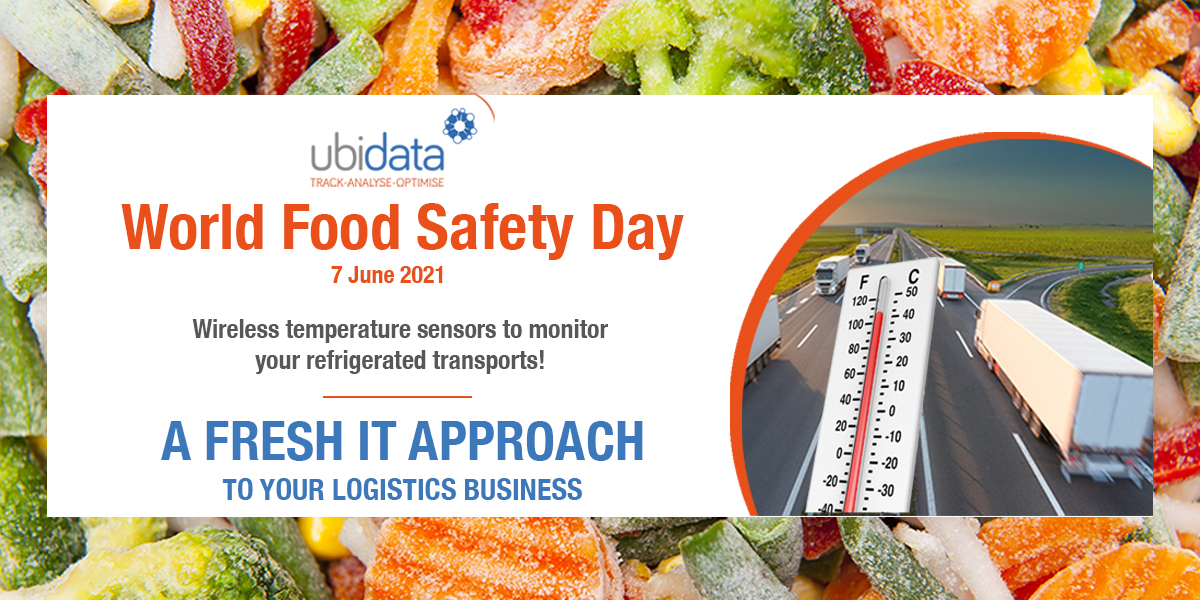 UBIDATA1's tweet photo. World food safety day! Together we make food safe
Read more: https://t.co/DbWwTduLS2
#transportation #wirelesssensors #wirelesstemperaturesensors #coldchainlogistics #coldchain #sensorsfortemperature #sensorsforhumidity #doorsensors #ITsolutionsforlogistics #temperaturemonitoring https://t.co/vk3jy2nSBC