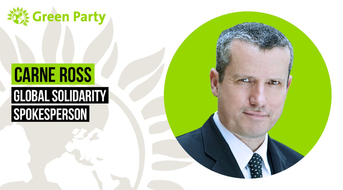 TheGreenParty's tweet photo. Our global solidarity spokesperson is @CarneRoss
💚 Fifteen years as a diplomat in the Foreign Office
💚 Gave secret evidence to the first Iraq war inquiry
💚 Founder of @IDiplomat https://t.co/dlC8L4N56h