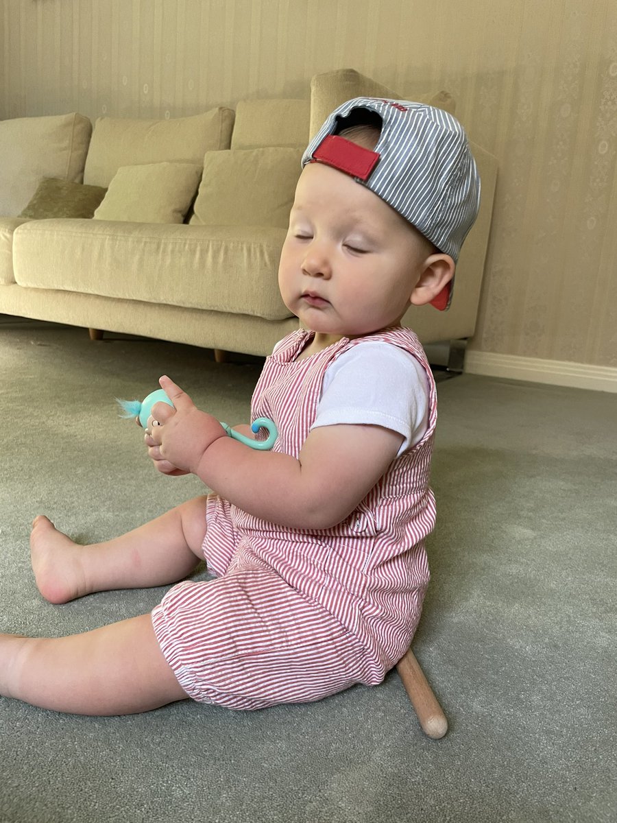 His face on #MondayMorning when he realises mummy and daddy can’t play all day