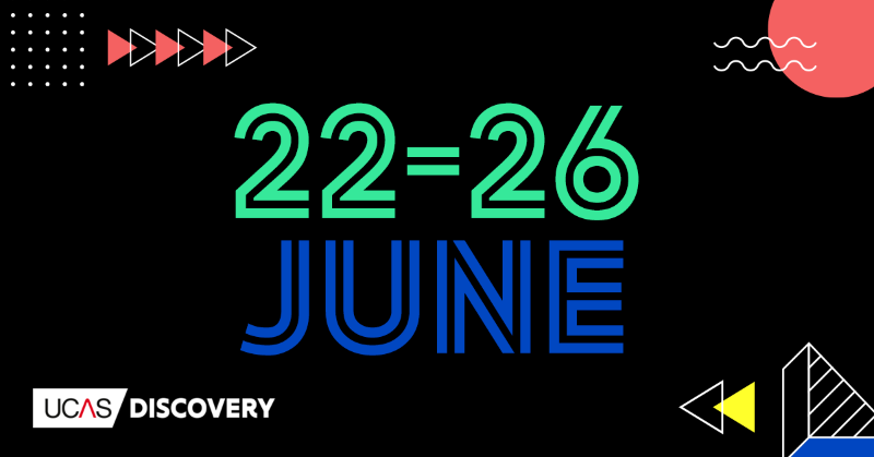 ucas_online's tweet photo. Join us for week full of inspiration, information, and live events! 

Get ahead this summer... Explore the possibilities. Start making plans. And focus on you and your future.

Book now!