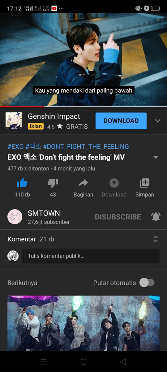 zylexo14's tweet photo. Udah keluar😭😭 nagis banget mana semuanya cakep" lagi lagunya asik bangett yaampun😭 fh lh mleyot aj gua dibikn nya💔😭😭

#DONT_FIGHT_THE_FEELING https://t.co/cIUzBkhl6K