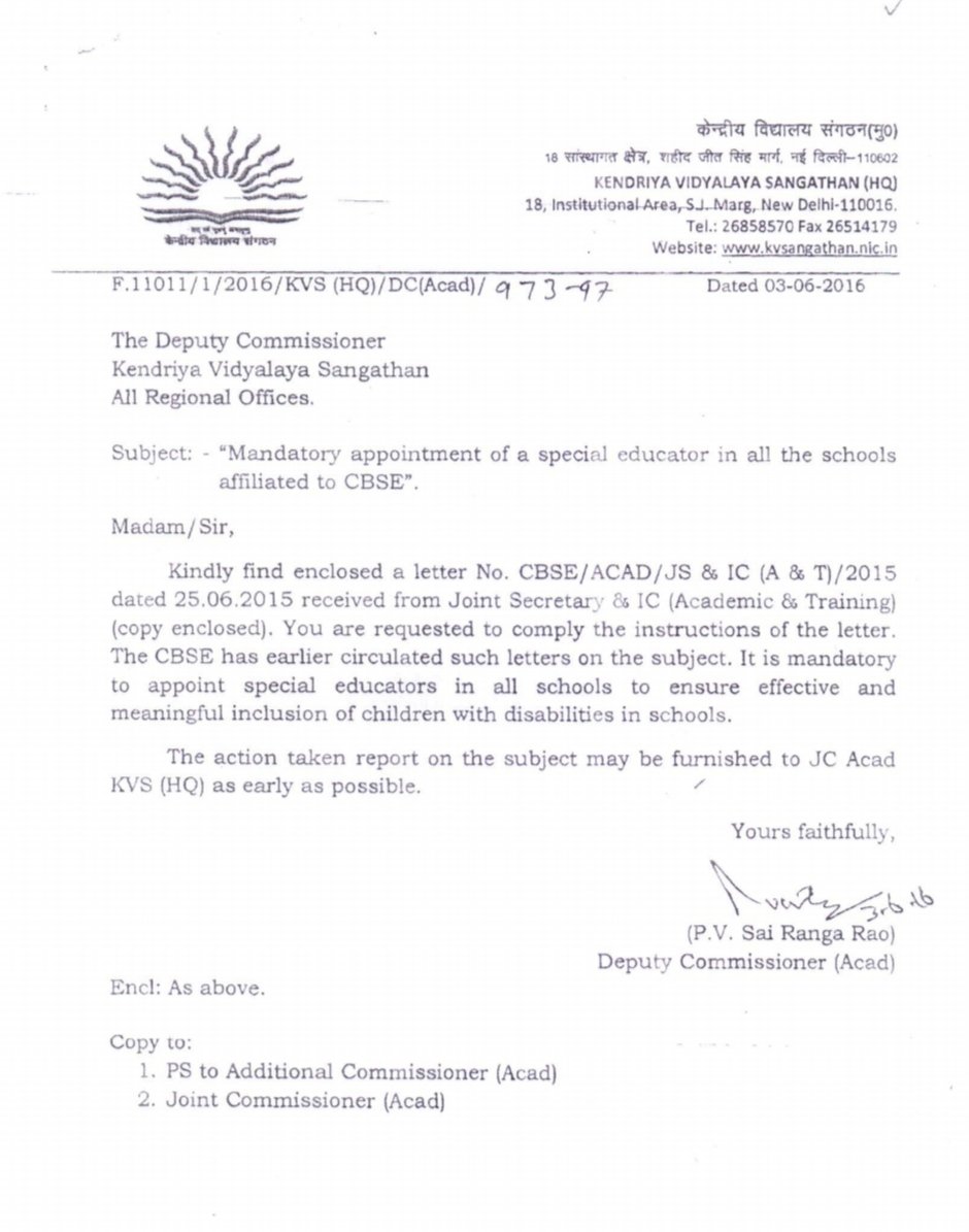 Ramkishorejakhr's tweet photo. 25/06/2015 को @cbseindia29  ने सभी स्कूल को अनिवार्य विशेष शिक्षक के लिए सभी स्कूल को बोला। 3/6/2016 को एक साल बाद @KVS_HQ ने सभी कहा। लेकिन अब 5 साल बाद भी एक भी विशेष शिक्षक नहीं लगाए। 6 साल से बीएस कागजों में ही है सब। क्या इस हमारा देश विश्वगुरु बनेगा। @DrRPNishank @PMOIndia https://t.co/VsHHixiwrL