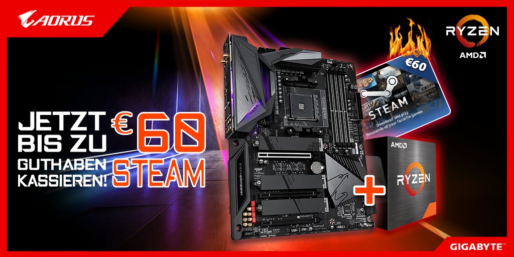 Gigabyte: Jetzt Aktions-Bundle kaufen und bis zu 60€ Steam Guthaben kassieren!
 
Zur Aktion: equippr.de/blog/detail/sC…
 
#GIGABYTE #AORUS #AMD #B550 #B450
