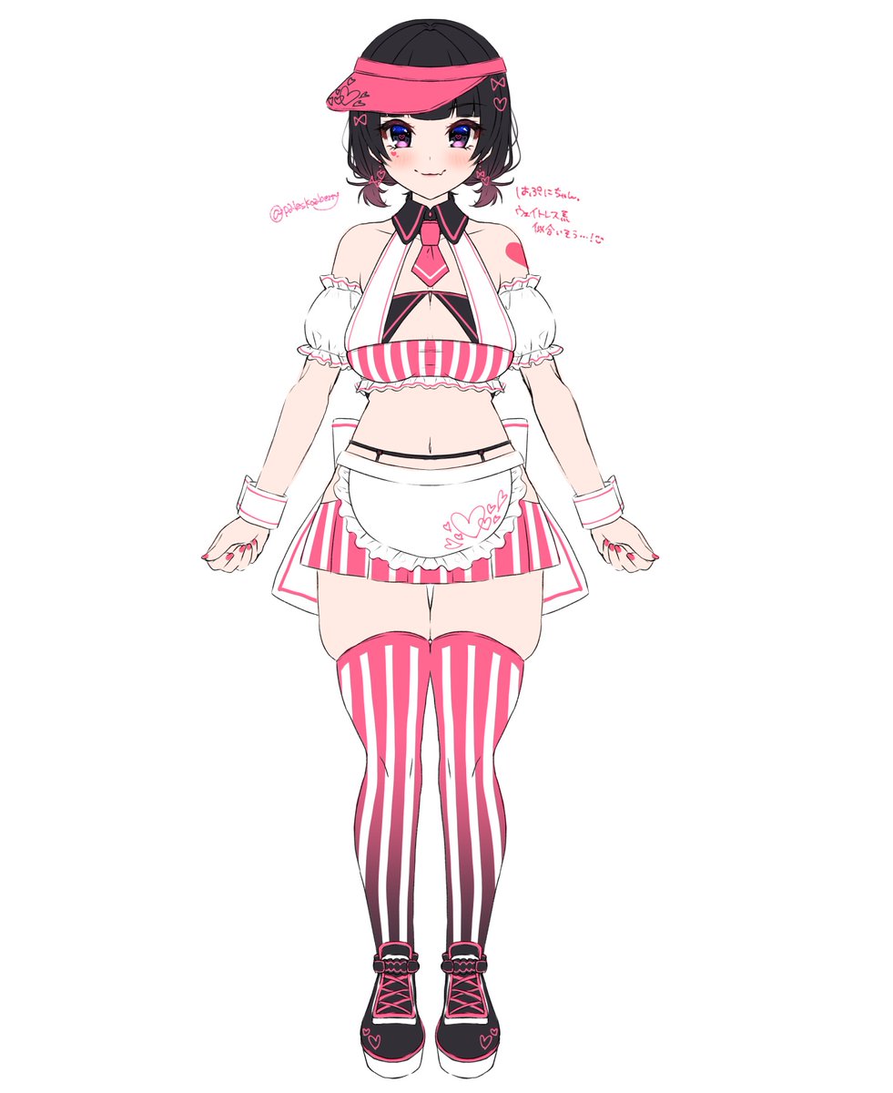 #ハプニなのです
ダイナー系ウェイトレス似合うと思うんだよな～～～～～～って言う妄想です🥰 