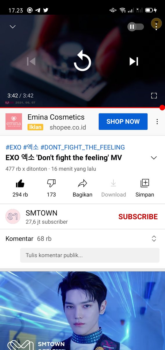 penbungkusumin's tweet photo. Me rn : 😭😭😭😭😭😭😭😭😭

EXO IS BACK 

EXO SPECIAL ALBUM OUT NOW !!

#ToEXOPlanetAndBeyond

#DONT_FIGHT_THE_FEELING
#드디어_나왔다_엑소_멈추지도마
#EXO #엑소 @weareoneEXO https://t.co/JfGxmn3TCc