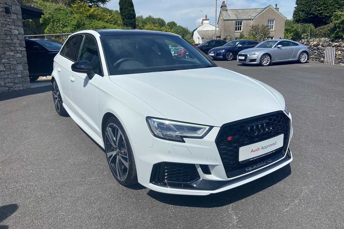 LDistrictAudi's tweet photo. ⭐️ Lake District Audi Used Car of the Week ⭐️
2020(04) Audi A3 RS 3 Sportback Sport Edition 400 PS S tronic in White, now in stock and available today at Lake District Audi.

Available now, for £47,495

Find out more by visiting https://t.co/JuaIO8SSkS https://t.co/I70TDDCCaF