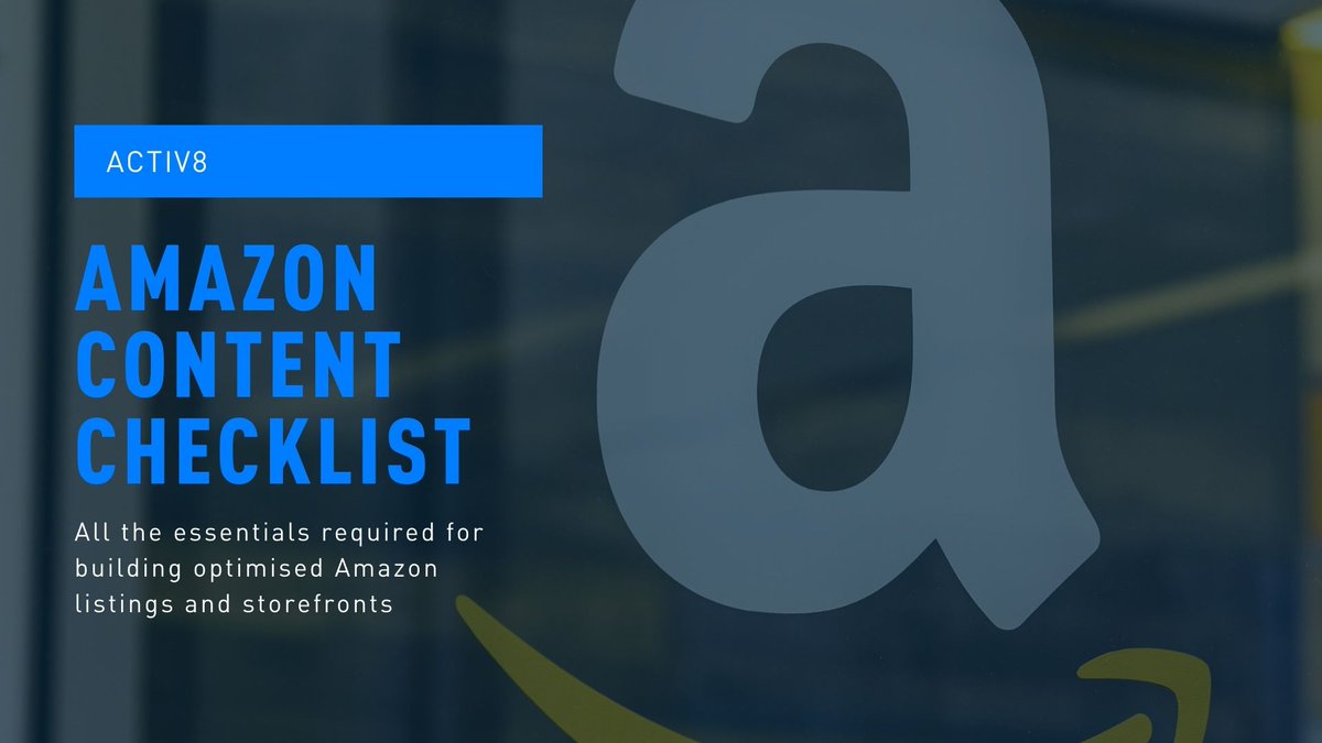 With #PrimeDay officially set for the 21st June, the biggest shopping event for Amazon sellers is right around the corner. To help sellers prepare, the Activ8 specialist team has revisited our content checklist  - activ8.online/resources/amaz…