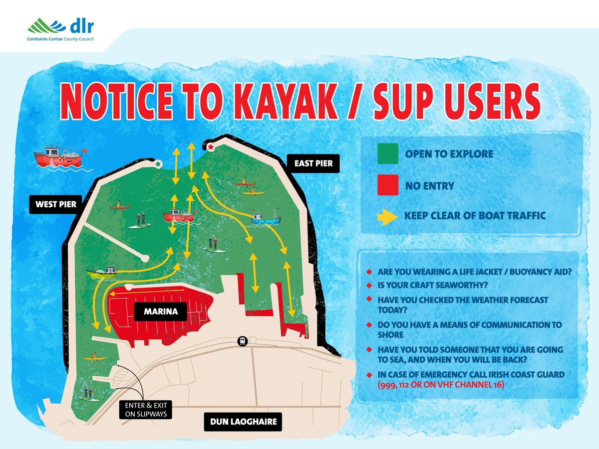 We've launched a new water safety patrol boat that will provide a safety &amp; advisory reporting service for users of the Harbour to help make it as safe as possible. We've also issued this map of the Harbour, which is available to all users.

Learn more: bit.ly/dlrHBoat