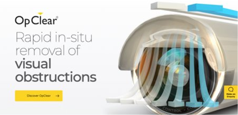 Cipher_Surgical's tweet photo. Quick &amp; effective in-situ lens cleaning with the tap of a footswitch. The OpClear platform quickly washes away smears and debris such as blood and vaporised fats.  Find out more at https://t.co/nJJI9XWM1D 

#continuousvision #claritycontrolcontinuity #anewstandardofcare https://t.co/EDfP57pd4j