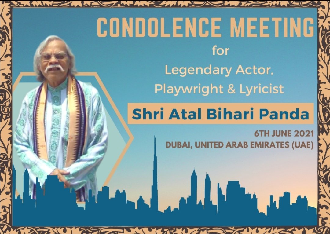 Pritish_Dash's tweet photo. Condolence Meeting held yesterday in Dubai UAE, in the Memory of Shri Atal Bihari Panda by Members of the Western Odisha Community🙏 https://t.co/I34aIwm1UT