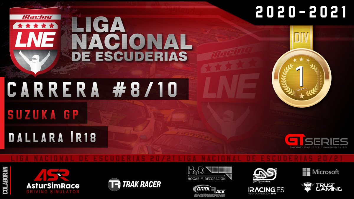 Gtseri3s's tweet photo. Esta noche tenemos otra cita, una combinación muy interesante #LNE 

🚦Suzuka GP
🏎️Dallara IR18
➡️1ª división 
🔵Practica 21:30h
🟠Qualy 22:20h
🟢Carrera 22:30h

📺Retransmisión Oficial
https://t.co/xS3xoxKAre

🎙️En Cabina:
@fmerinogalaxy 
@JMQuepim https://t.co/WX2l91m7h3