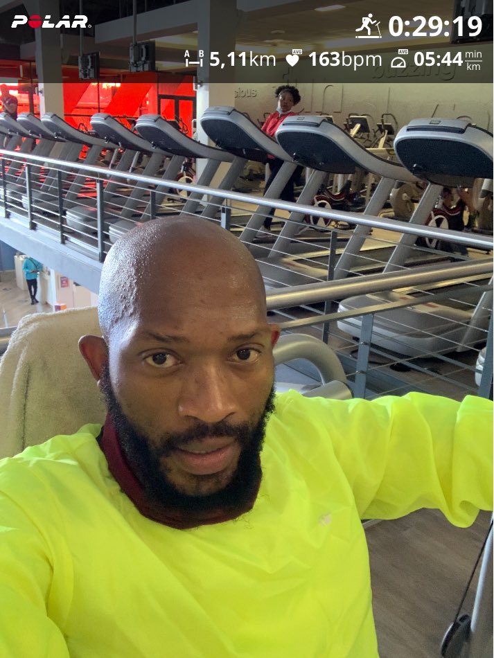 A righteous man may skip training for a month, but he will rise again. #PolarIgnite #Treadmillrun #Runningwithtumisole #Trainingwithtumisole