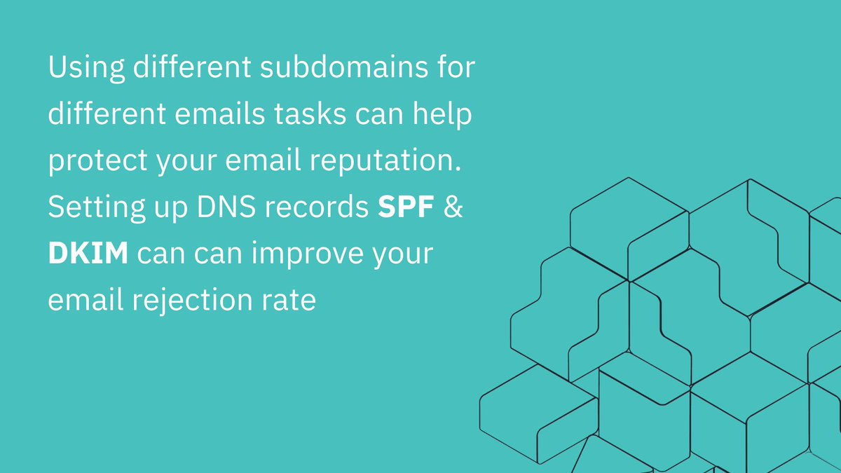 buildoHQ's tweet photo. Building up your email reputation: while some people suggest seeing up subdomains, we suggest two kinds of DNS records, that can be set up as a TXT record on your domain.
π:https://t.co/U5qwPu5Umz
#emailreputation #emaildeliverability #buildotips https://t.co/t6ApJea83a