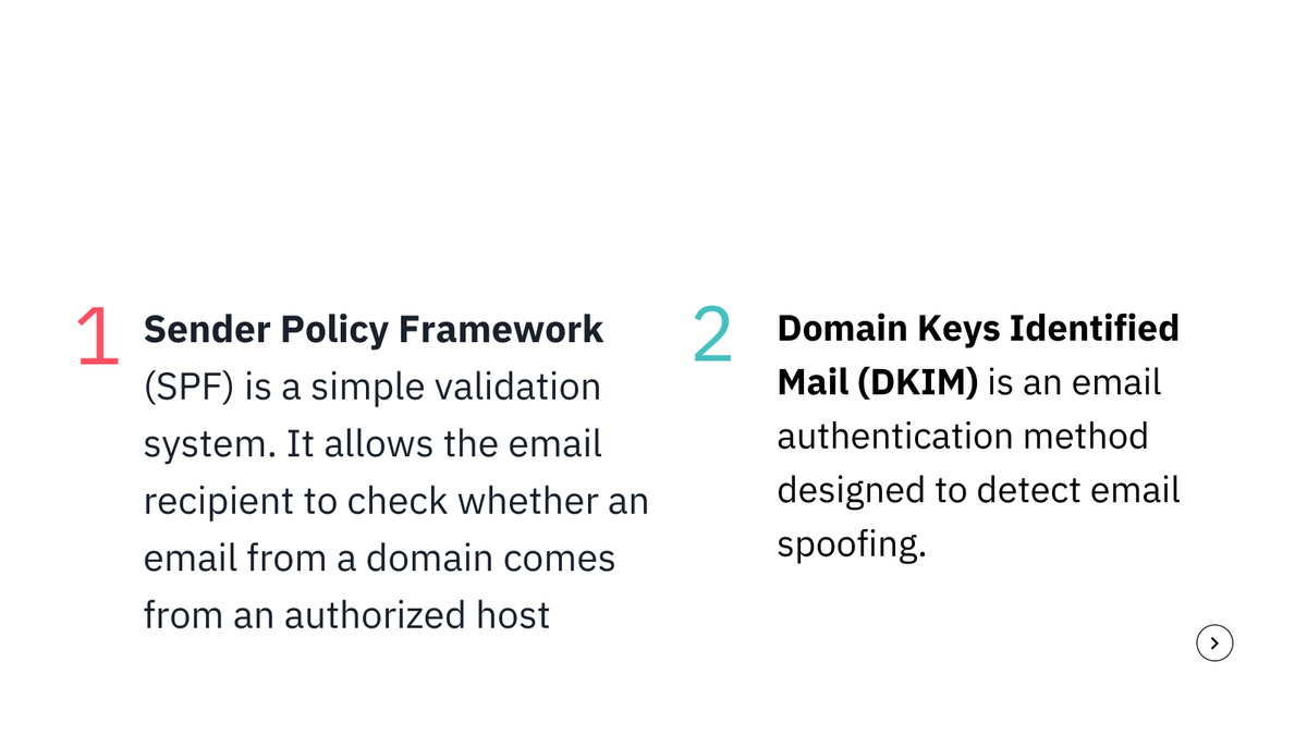 buildoHQ's tweet photo. Building up your email reputation: while some people suggest seeing up subdomains, we suggest two kinds of DNS records, that can be set up as a TXT record on your domain.
π:https://t.co/U5qwPu5Umz
#emailreputation #emaildeliverability #buildotips https://t.co/t6ApJea83a
