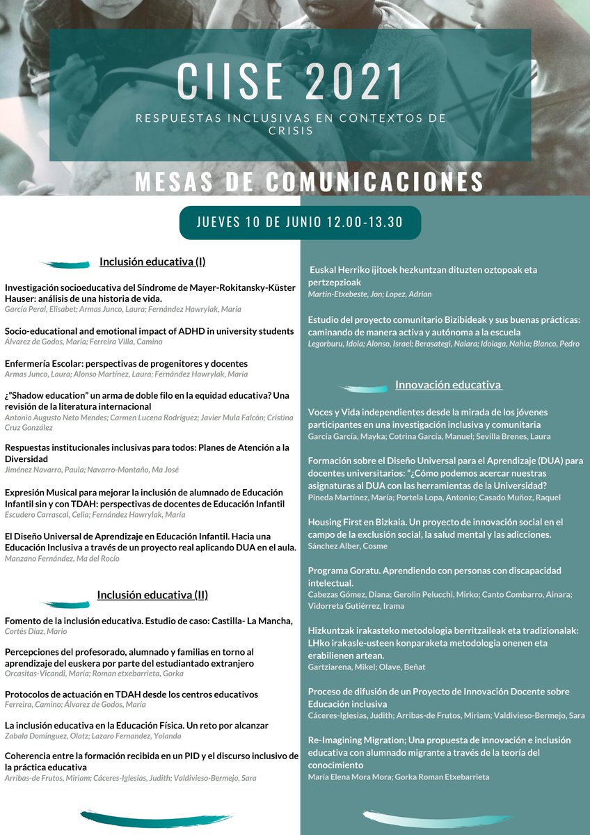 Gorabide's tweet photo. ▶️ Presentamos nuestro #ProgramaGoratu en el Congreso Online Internacional de Inclusión Social y Educativa @CIISE2021, como una propuesta innovadora para reducir la exclusión social de las personas con discapacidad intelectual.
👉 https://t.co/ZPzJy3qJvP https://t.co/jwI5ROQLMn