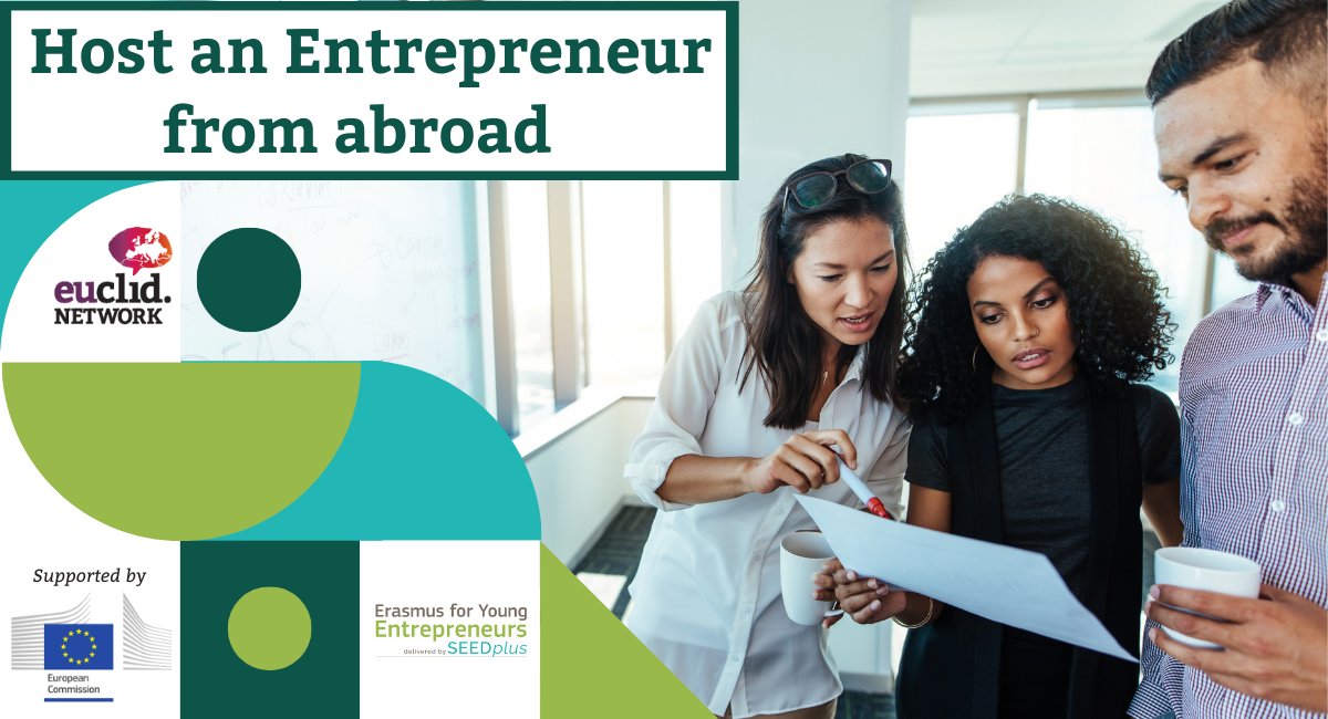 Are you an experienced entrepreneur❓ Would you like to mentor someone in the beginning of their journey❓ Participate in the #ErasmusEntrepreneurs programme and get a chance to mentor an aspiring entrepreneur✨ 🚩Learn more 👉bit.ly/EYE-SEEDplus #HostAnEntrepreneur