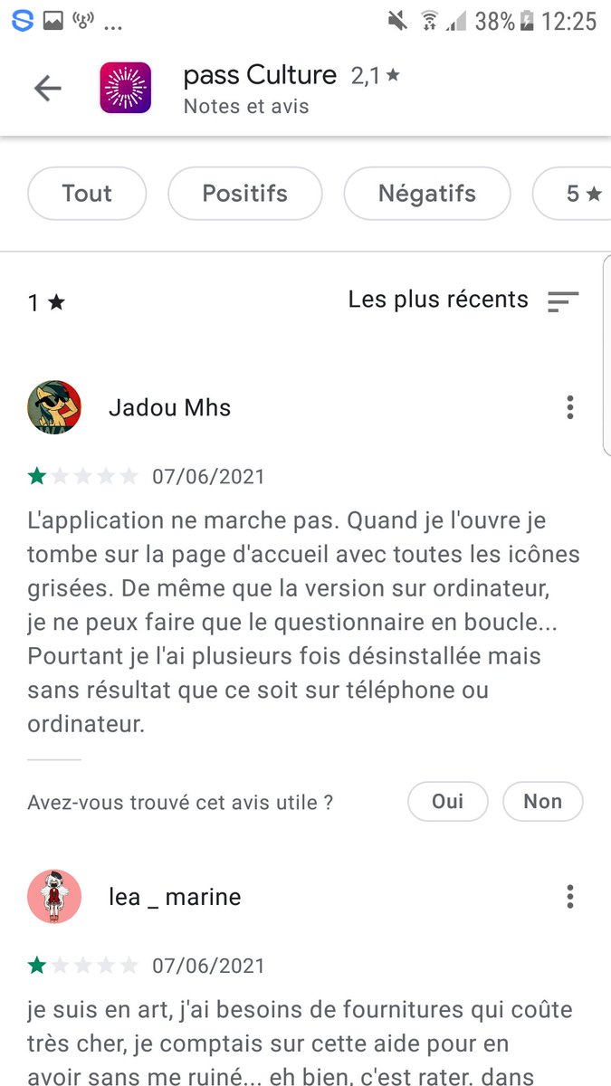 Janna_BenAmor's tweet photo. @pass_Culture L'appli ne fonctionne pas sur android. Il faut arranger ça vite!!! À quoi ça sert de faire des aides si vos plateformes ne marchent pas!!!!
#PassCulture #grosfail #aides #nefonctionnepas #Android https://t.co/CKxEWnAaTU