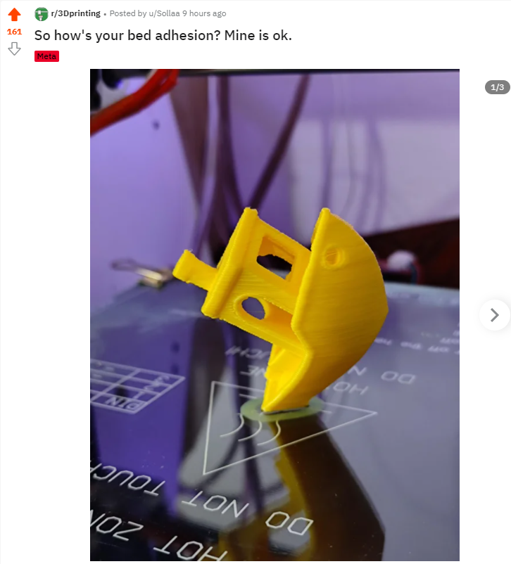 Comgrow3D's tweet photo. So how's your bed adhesion? Mine is ok.🤣

PS: Buy CR-10 V2 will GET a $64.99 Genuine E3D Titan.
The final price would be $299= a CR-10 V2+ E3D Titan driver.
https://t.co/FWBM2TVOdH

#3d #3dastor #3dprinted #3dmodeling #3dmodelling #materials3d #3dmaker #3dmakers https://t.co/HmAXRVeFiV