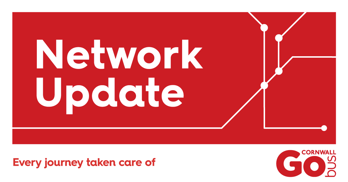 GoCornwallBuses's tweet photo. 11:15, we are experiencing delays of up to 33 minute across our service this morning. Those worst affected are #GCB10 #GCB16 #GCB55 #GCB56 #GCB70B #GCB85 #GCB95 #GCB223 #GCB215. Please accept our apologies for any inconvenience this may cause you. https://t.co/IjKKHu36iO