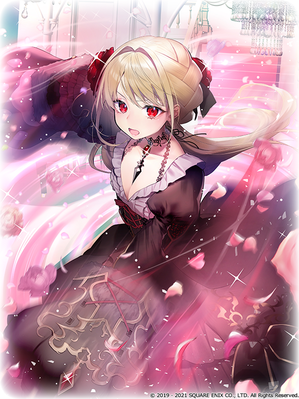 グリムエコーズ公式 On Twitter ヒーロー紹介 美女ラ ベル 篭手 攻撃属性 氷 父親を助けるために 野獣のもとへ嫁いだ 氷鎖の美女 氷耐性低下や凍えによる防御力低下付与 更に素早くマナ回収もできる まさにパーティの要 華麗な連撃を繰り出す彼女に