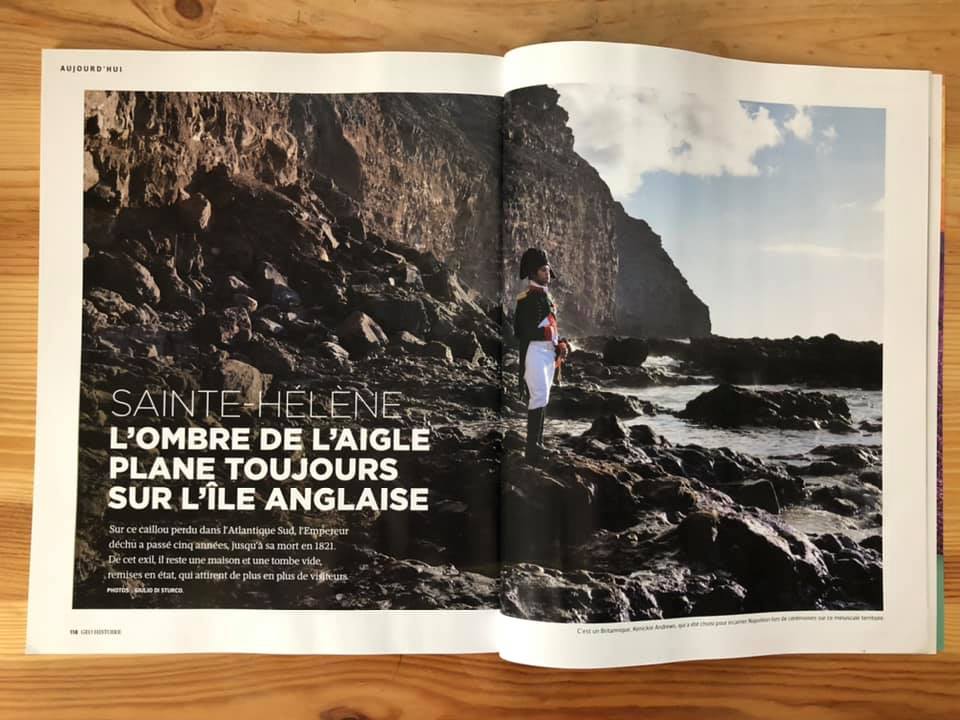 Great to feature in @geofrance’s edition marking the 200th anniversary of Napoleon’s death with pictures taken from Saint Helena where he lived and died in exile