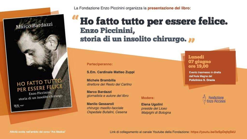 📚 Stasera #7giugno 🕖 ore 19 Presentazione del libro 📙 'Ho fatto tutto per essere felice' @BUR_Rizzoli 🗣️ Oltre all'autore @marcobardazzi; S. Em. Card. #MatteoZuppi, @MichiBrambilla Direttore @qn_carlino; #ManlioGessaroli, chirurgo 🎥 Diretta YouTube 👇 centriculturali.org/default.asp?id…