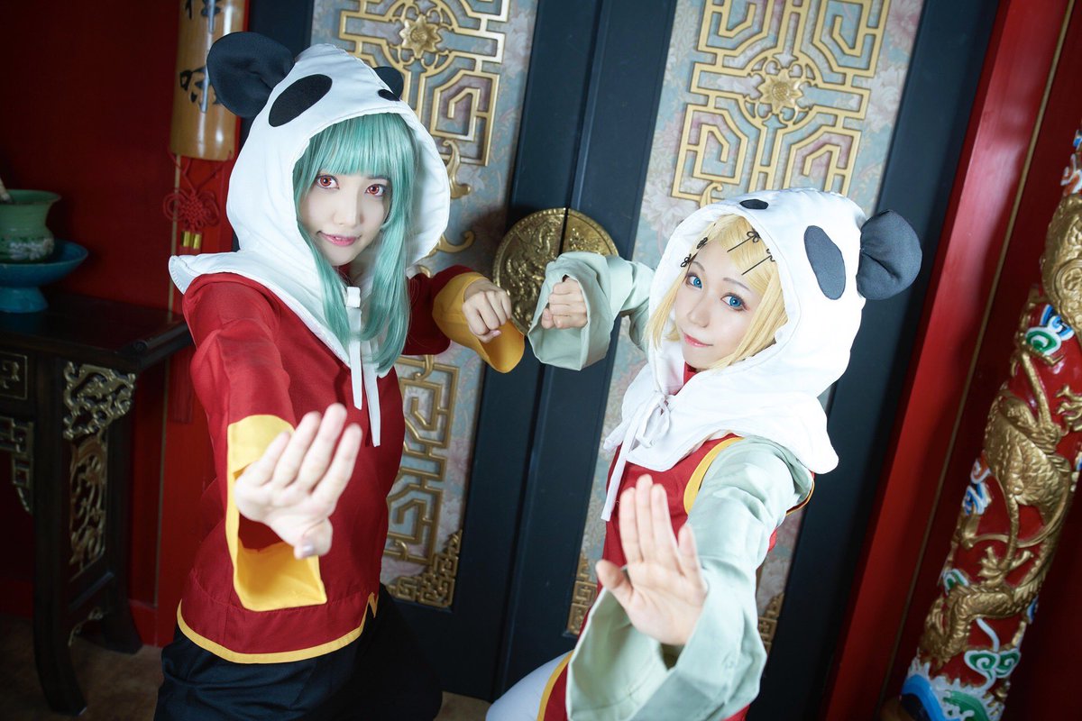 LittlePigAoi's tweet photo. #cosplay 

🐼 いーあるふぁんくらぶ 🐼

．
GUMI💚アメリア@amerin1212 
鏡音リン💛Aoi
photo/@kphoto_o 

#OKphotoFACTORY https://t.co/habe1xauVh