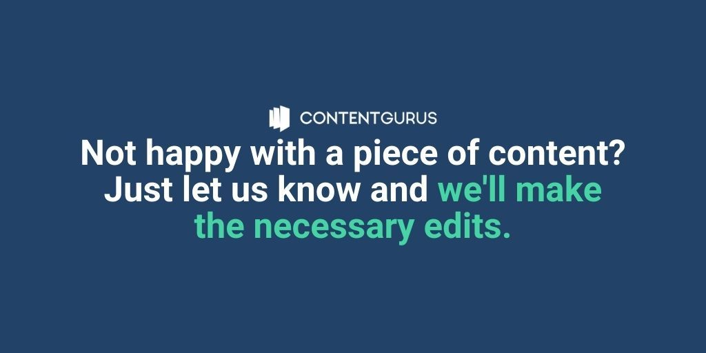 ContentGurusUK's tweet photo. "The team at Content Gurus are creative, responsive and consistent! It is a refreshing change from random third party writers."

Learn more at https://t.co/YB0KdU9LFe

#content #contentwriting #writing #writingservices #blogger #blogging #review #reviews https://t.co/Z5GY4cfgJg