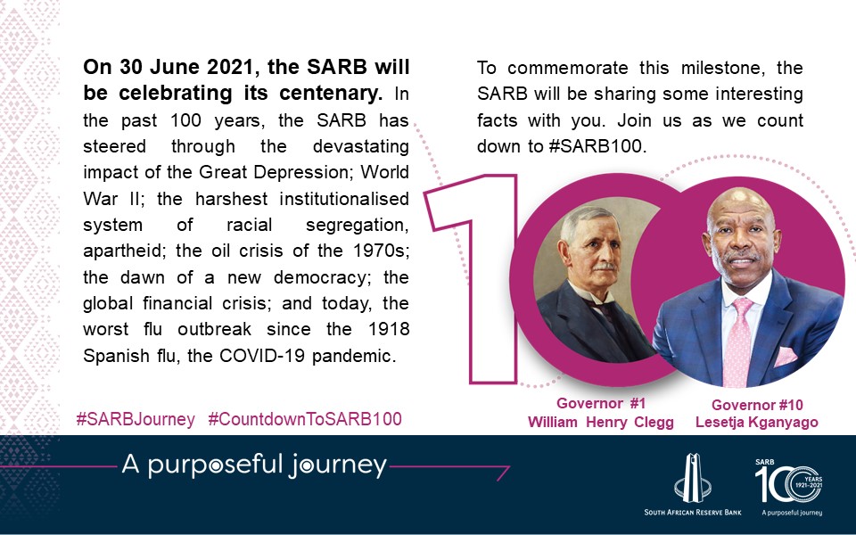 SAReserveBank's tweet photo. #CountdownToSARB100 https://t.co/XMLPFTOjC7