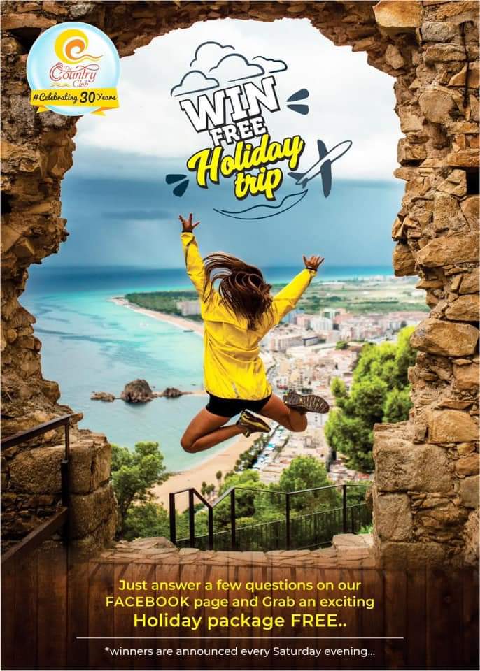 rajeevreddy_CC's tweet photo. WIN FREE HOLIDAY TRIP
Just answer a few questions on our Facebook page and Grab an exciting holiday package FREE..
Start date: 7th June 20221
Start time: 6pm
*Winners are announced every Saturday evening
#freeholiday #CountryClubQuiz #PlayNWin https://t.co/f1tyQMC6aG