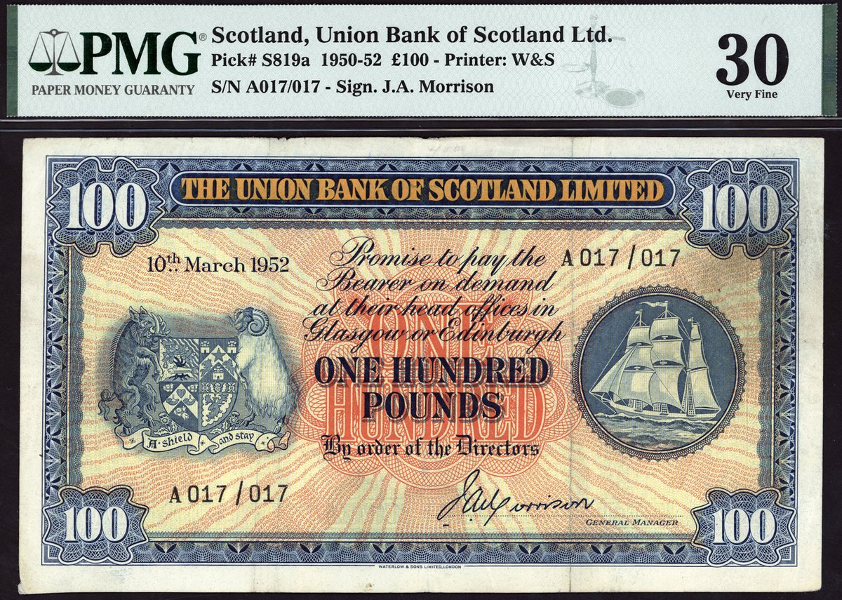 SpinkandSon's tweet photo. Our very first e-auction dedicated to British banknotes, including the Hillman collection of Scottish Banknotes is closing tomorrow!
This varied offering brings something for every collector, find out more on #SpinkLive:
https://t.co/VWpla5GXOk
#spink_auctions #banknotes https://t.co/QfjV9hB9ut