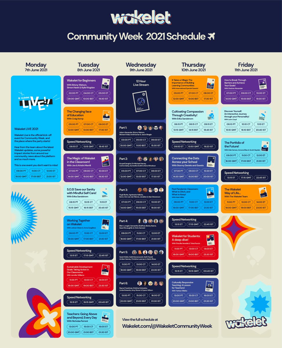 🎆 #WakeletCommunityWeek has officially begun!🎆

See here for the full schedule of sessions &amp; activities! 

We can't wait to see you there!✈️🥳 Find all you need to know at 🔗bit.ly/3cclF42