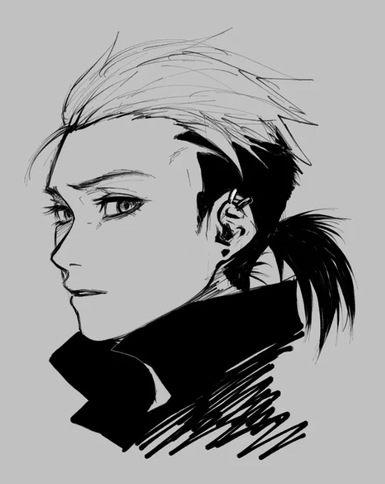 #BlackJoker_kabe もうこういう顔しか描けないのよ 