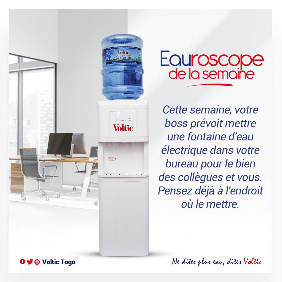 VolticTogo's tweet photo. La fontaine arrive cette semaine. Avez-vous déjà trouvé où la poser ?
Ne dites pas qu'on ne vous a pas vendu la mèche ! 😏
#EauVoltic #VolticTogo #eauroscope #TT228 https://t.co/LkKHa7CRZ2