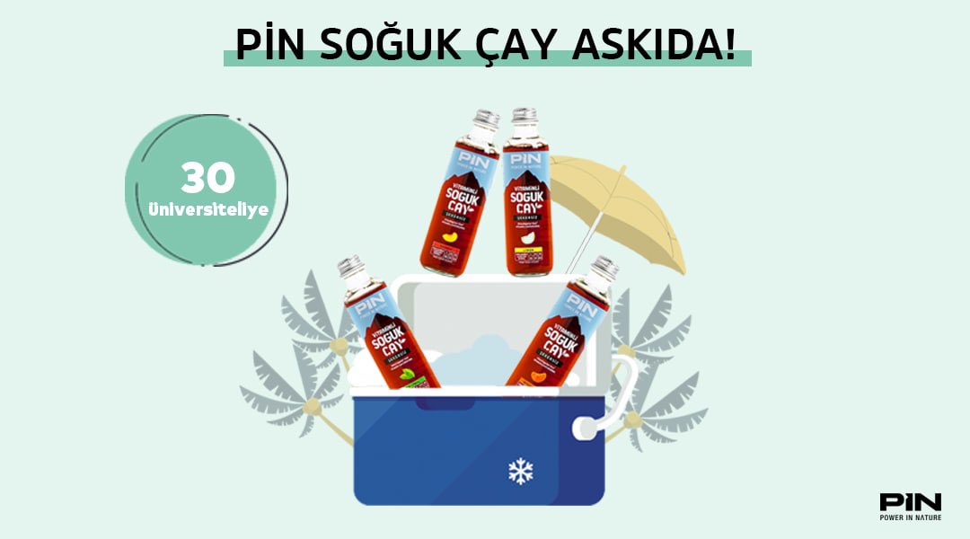 Askıda Pin Drinks desteğiyle “Soğuk Çay” var! RT’leyen 30 üniversiteliye hediye! Detaylar: bit.ly/2SfFlNB