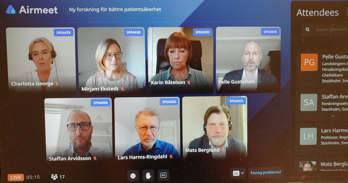 Idag modererar Löfs chefläkare Pelle Gustafson ett digitalt seminarium i riksdagen om patientsäkerhet. Tema för seminariet är kunskapens och forskningens roll i det nationella arbetet med patientsäkerhet. linkedin.com/feed/update/ur…