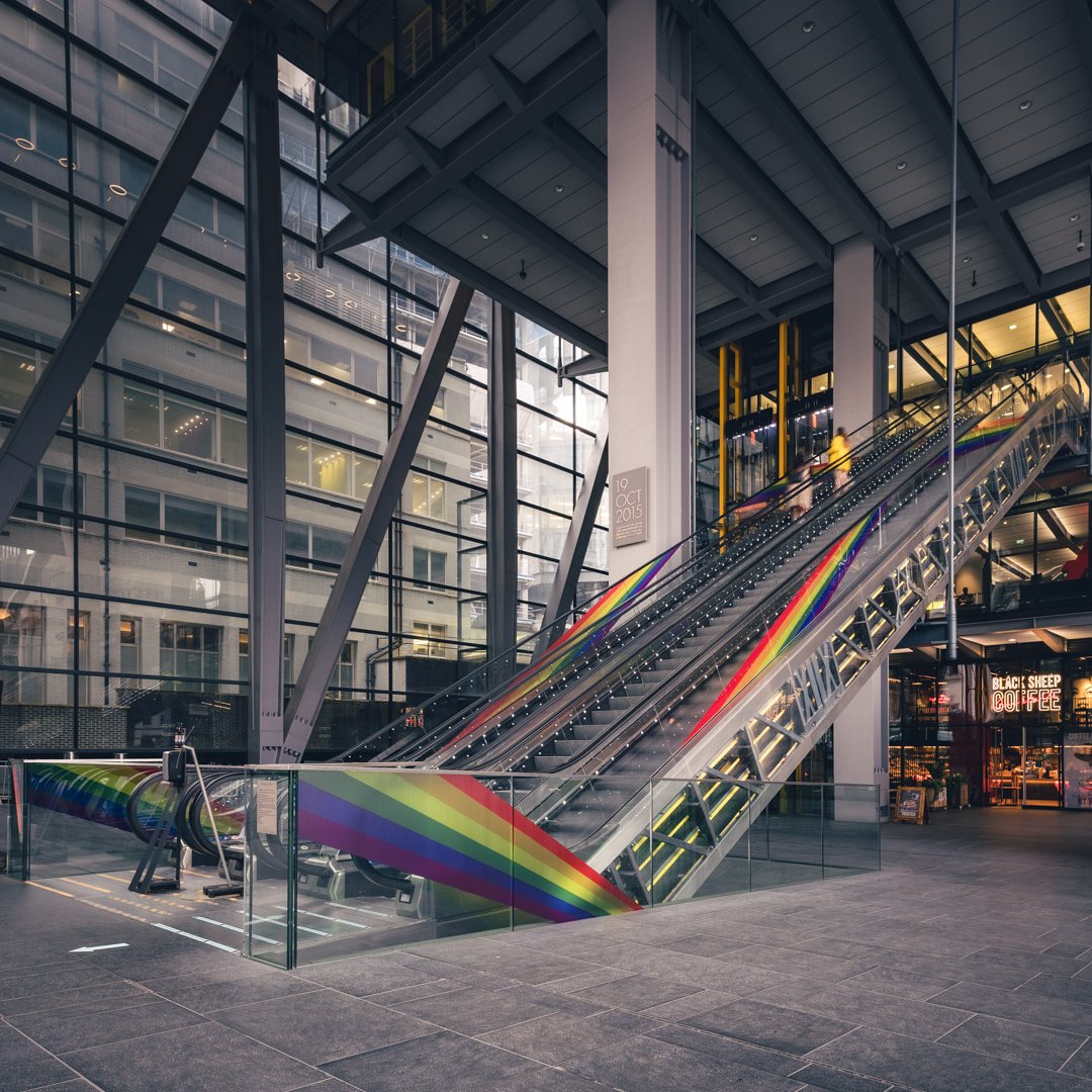 In support of #Pride2021, we've commissioned this fabulous installation to be displayed at the building throughout the month of June. We are always Proud to be #LGBTQ Allies 🌈 #YouMeUsWe