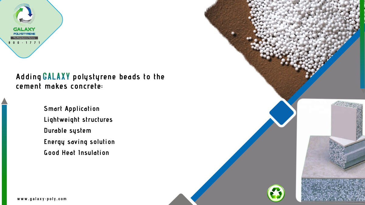 Expanded polystyrene (EPS) concrete is a 
form of concrete known for its light weight made from cement and EPS (Expanded Polystyrene). 
For more details contact us  - 800 1771
galaxy-poly.com
#polystyrenedubai #epsfoam #instulation #uaeconstruction #polystyrenesculpture