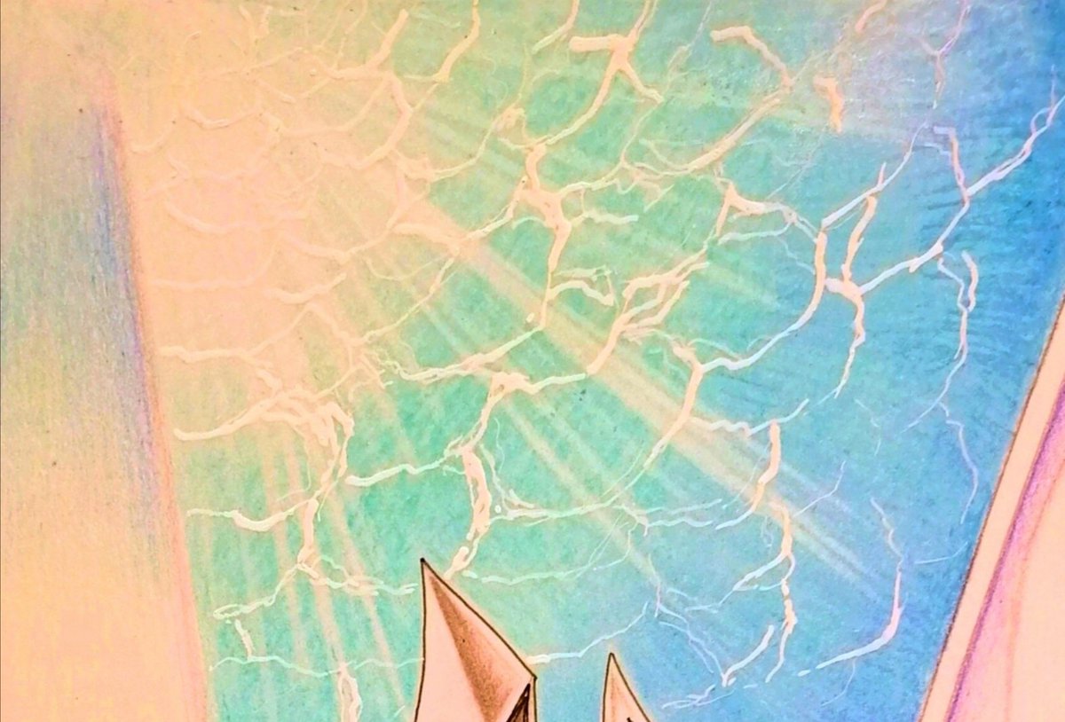 星矢30周年展の時に星矢の生原稿が何点か展示されていて 沈没船のマーマの描写で水 くろぼう のイラスト