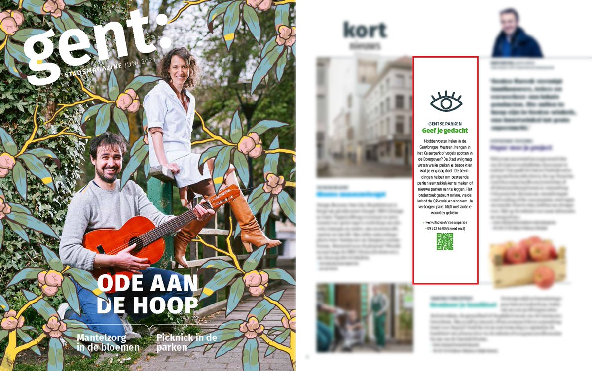 On June's @Stadgent magazine issue you can catch the PPGIS tool I have been working on. mygreenplace.be is an adaptable online PPGIS that aims to improve community green open space management and preservation through the inclusion of social values in spatial planning.