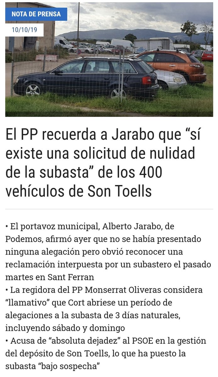 DavidDiezH's tweet photo. @maremallorca @ivanromerac @hila @popularespalma @mercelestep @JaimeMartinez @javibonetd @popularespalma desde el primer día del tema de #SonToells han sido múltiples las ocasiones que mi compañera @MontseOliveras4 y un servidor hemos pedido explicaciones sobre la situación en el pleno del @ajuntpalma 👇 https://t.co/iCGgSl4UvF