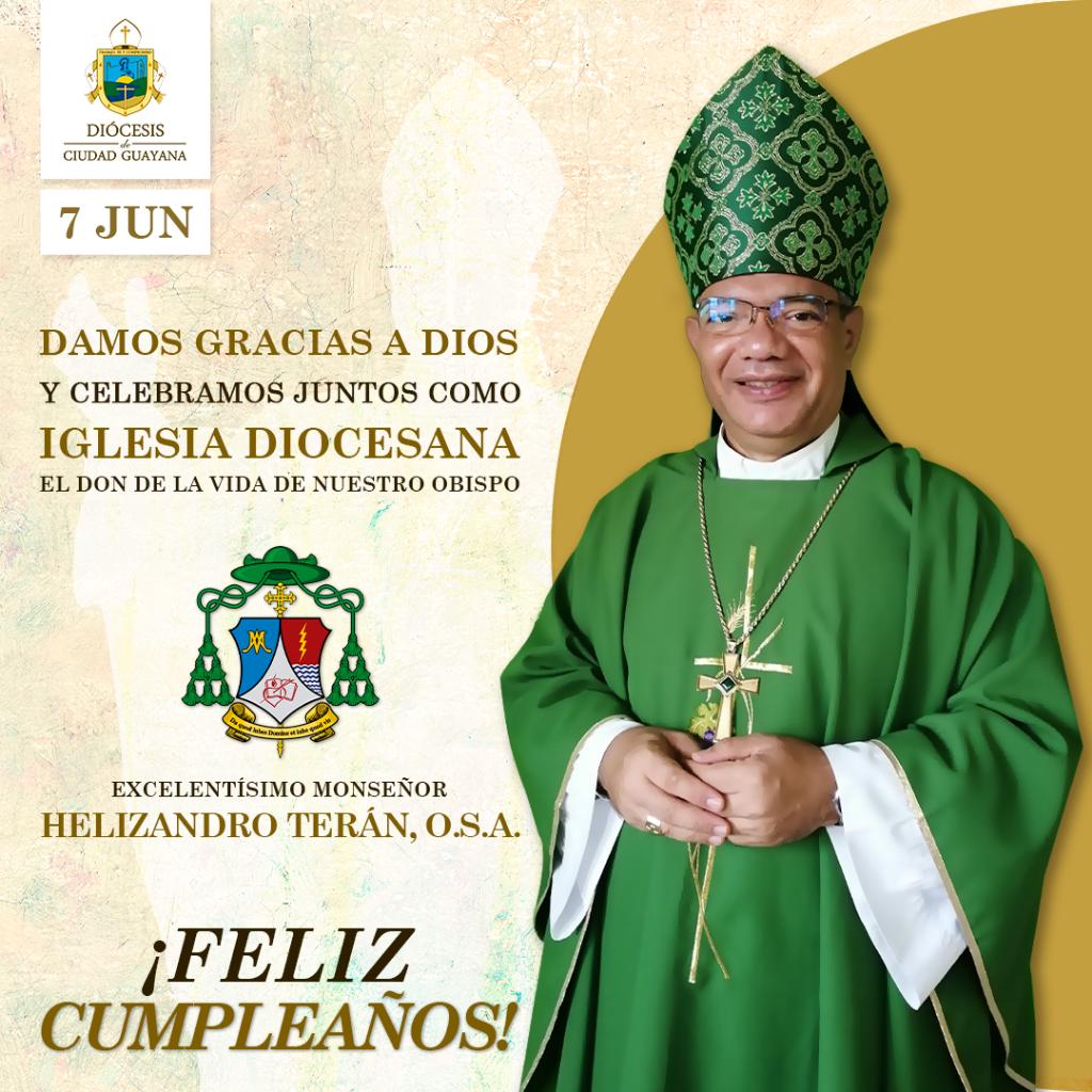 DiocesisDCG's tweet photo. Bendecido Cumpleaños Monseñor Helizandro Terán @heteran https://t.co/KdRiDzmTr3