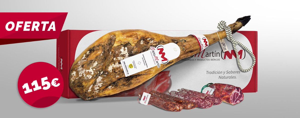 Jamón Click (@jamonclick) on Twitter photo Hacemos difusión de esta oferta de <a href="/NMNietoMartin/">Nieto Martín</a> en el.mes de #Junio
Recibe en casa un jamón de cebo Ibérico 50% Raza Ibérica, un cabecero de lomo, un chorizo y un salchichón de vela sin gastos de envío
tienda.nietomartin.es/lotes-de-embut… Hacemos difusión de esta oferta de <a href="/NMNietoMartin/">Nieto Martín</a> en el.mes de #Junio
Recibe en casa un jamón de cebo Ibérico 50% Raza Ibérica, un cabecero de lomo, un chorizo y un salchichón de vela sin gastos de envío
tienda.nietomartin.es/lotes-de-embut…
