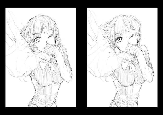 表紙なんだけど、髪型変にこだわったら誰だかわからなくなったのが左です 