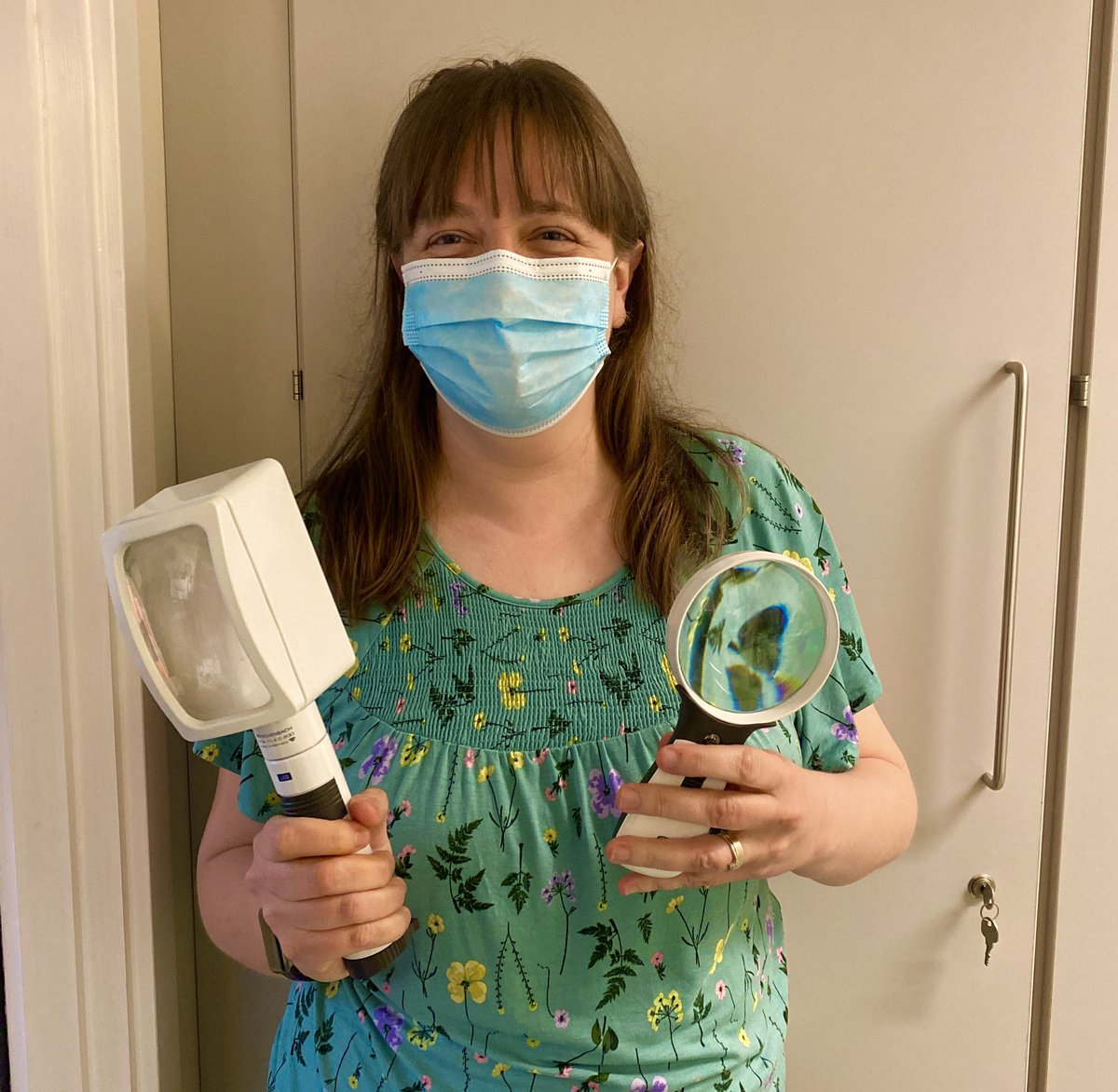 EshtOrthoptics's tweet photo. Need any aids? 
Sarah to the rescue... 🦸‍♀️ 
.
.
.
#OrthopticSelfieChallenge #WorldOrthopticDay2021 #ESHT #COVID19 #OrthopticSelfie 

@kaypictures @FollowBIOS @followIOA https://t.co/igNJNbo2Eh