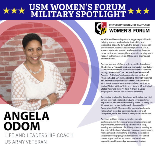 USMWomensForum's tweet photo. Over the next two weeks the @USMWomensForum will be spotlighting women connected to USM who have served in the U.S. military. 🇺🇸

Check out these phenomenal women whose amazing accomplishments include their dedicated service and sacrifice! ✨✨✨ https://t.co/VQgNVkzU7h https://t.co/T1JOuFo8l9