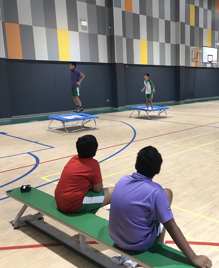 ArborSports's tweet photo. 6N working well in pairs to create their own trampoline fitness routines for the rest of the class to learn and follow ๐๐ช #routines #fitness #timing #pairwork #pe #topworkout https://t.co/gfy4mx5Yil
