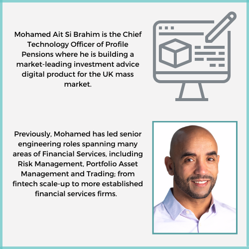 LDNTechLeaders's tweet photo. Meet our speaker Mohamed Brahim for our upcoming LTL #6 Virtual Event! 👩‍💻 https://t.co/QzsLa6hdy6
